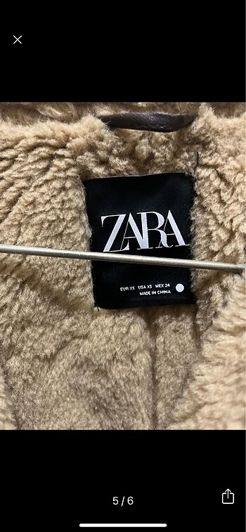 xs Beden kahverengi Renk Zara Biker Ceket