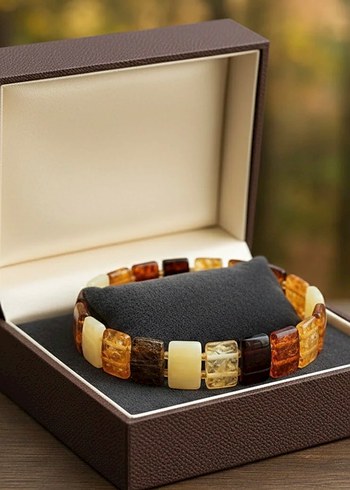 Çocuk doğal Rolex damla kehribar bileklik - Görsel 2