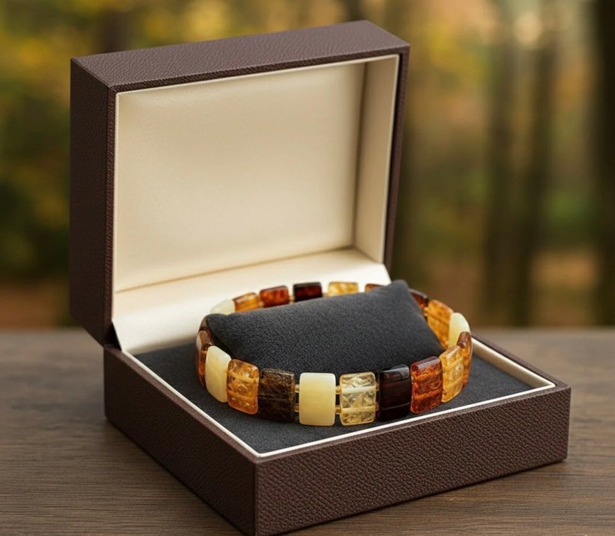 Çocuk doğal Rolex damla kehribar bileklik - Görsel 2