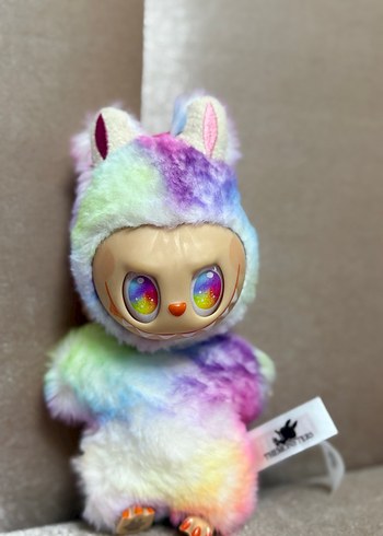 LABUBU ÇEŞİTLERİ Gri Peluş Oyuncak Anahtarlık - Görsel 2