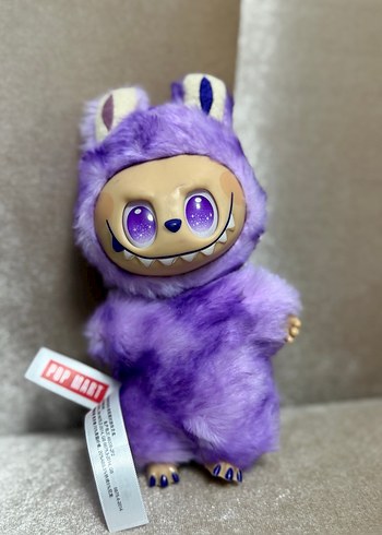 LABUBU ÇEŞİTLERİ Gri Peluş Oyuncak Anahtarlık - Görsel 6