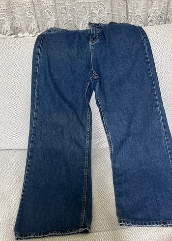 Kadın Mavi Denim Normal Boy Fermuarlı Jean - Görsel 2