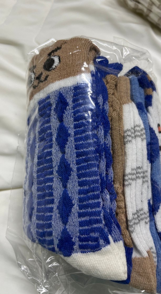 Erkek Çocuk Desenli Kahverengi Çorap - Görsel 3