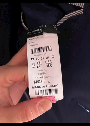 Erkek Lacivert renk SARAR MARKA Takım Elbise - Görsel 2