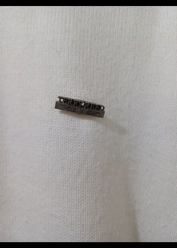 Gri Detaylı Beyaz Kadın Triko Kazak - Görsel 4