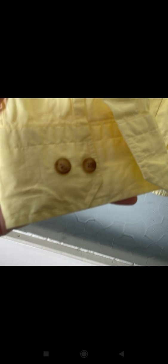 Sarı Düğmeli Uzun Kollu Erkek Gömlek - Görsel 5