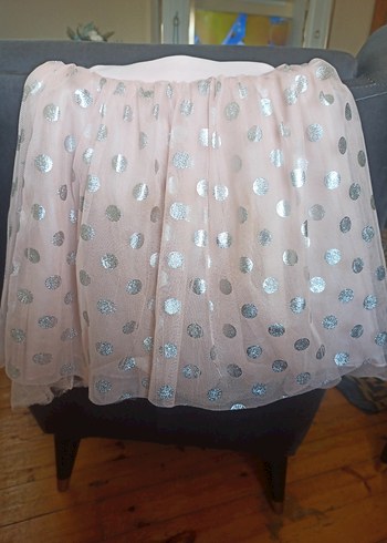 Puantiyeli Pembe Fırfırlı Kız Eteği - Görsel 9