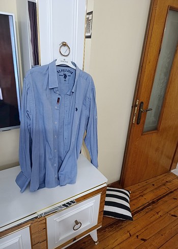 U.S Polo Assn. Polo Lacoste Acik Mavi Gomlek