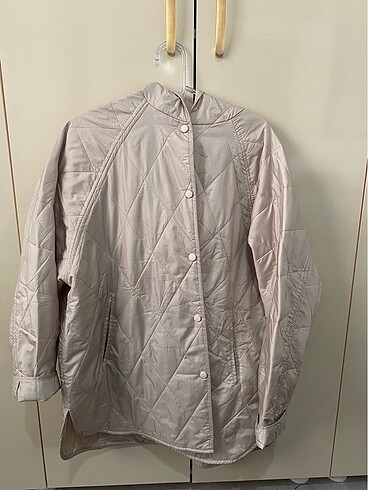 Kapitone ince oversize mont