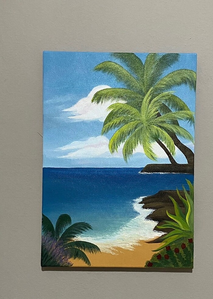 Sahil manzarası tuval - Görsel 3