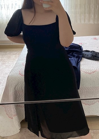 Siyah Şifon Elbise Trendyolmilla - Görsel 4