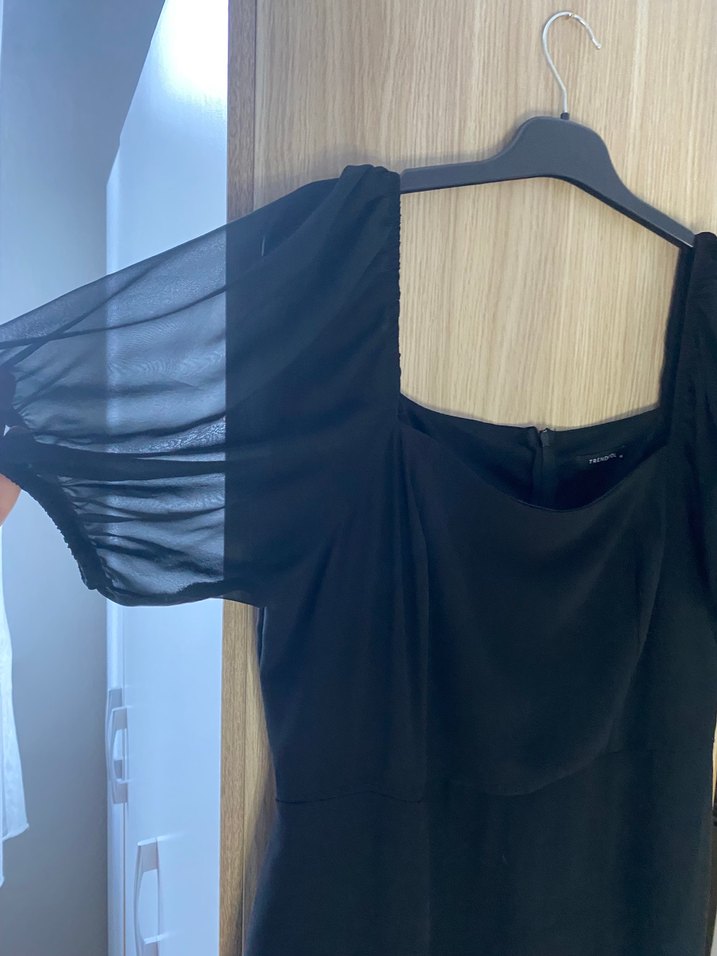 Siyah Şifon Elbise Trendyolmilla - Görsel 2