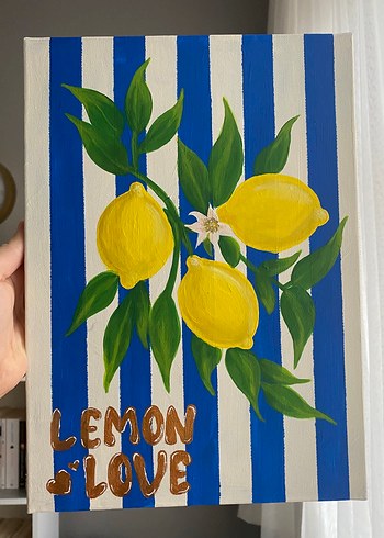 Mavi Çizgili Limon Temalı - Görsel 2