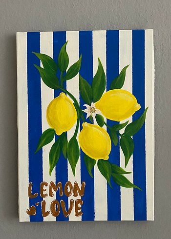 Mavi Çizgili Limon Temalı - Görsel 4