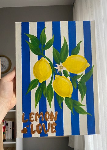 Mavi Çizgili Limon Temalı - Görsel 5