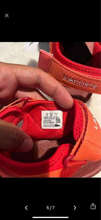 Lacoste kadın sandalet - Görsel 7