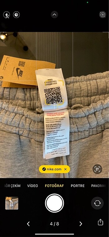 l Beden gri Renk Nike eşofman altı kadın