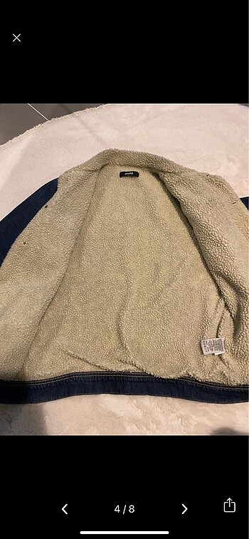 Mavi jeans kot ceket - Görsel 5