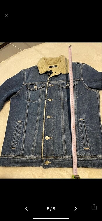 Mavi jeans kot ceket - Görsel 6