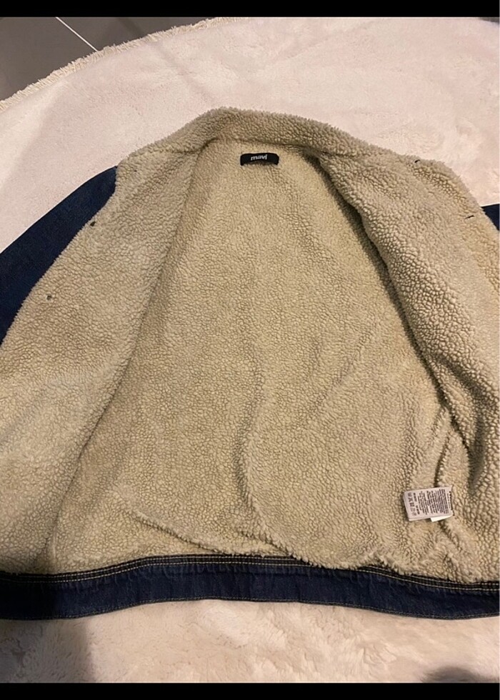 Mavi jeans kot ceket - Görsel 5