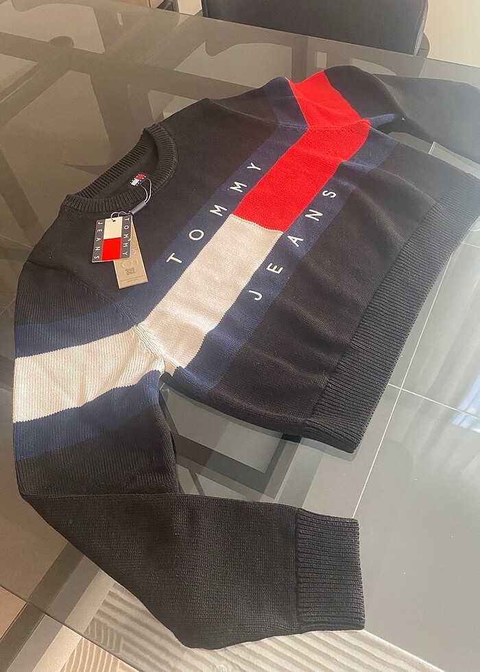Tommy hilfiger crop kazak - Görsel 2