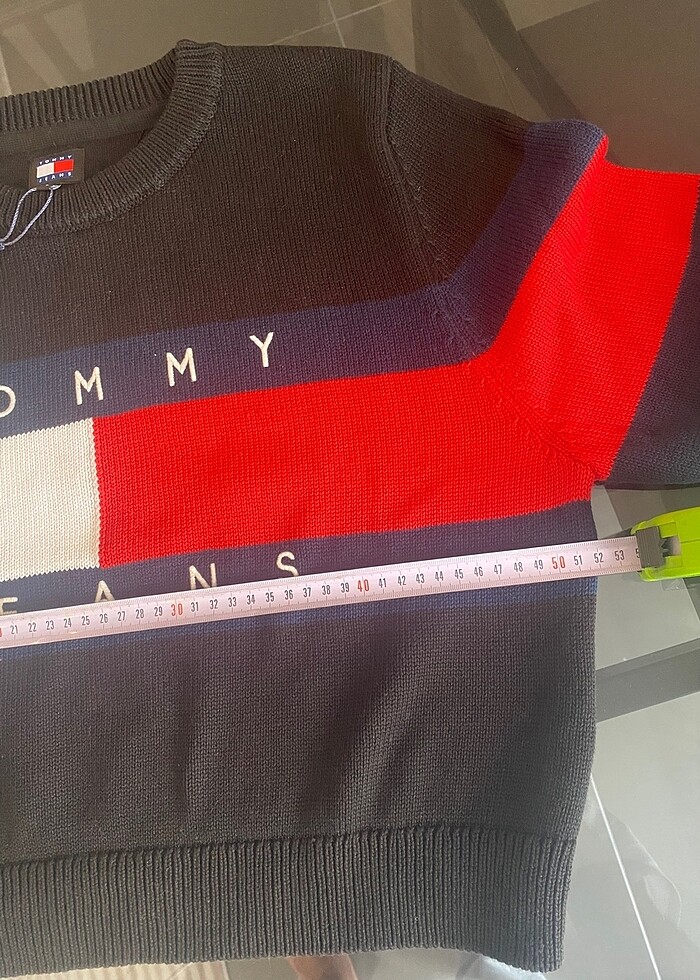 Tommy hilfiger crop kazak - Görsel 5