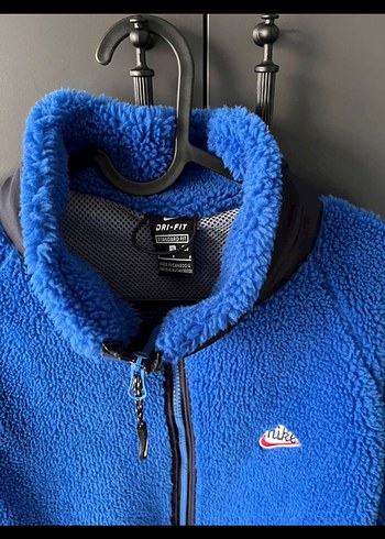 Erkek Mavi Fermuarlı Polar Sweatshirt - Görsel 2