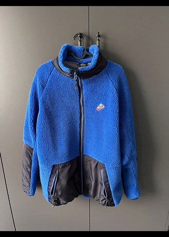 Erkek Mavi Fermuarlı Polar Sweatshirt - Görsel 4