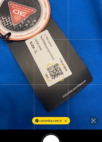 Columbia Mavi Baskılı Erkek Tişört - Görsel 6