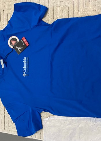 Columbia Mavi Baskılı Erkek Tişört - Görsel 2