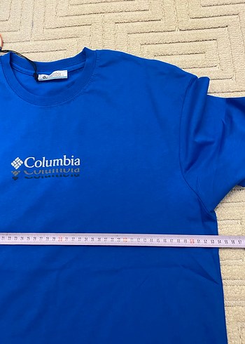 Columbia Mavi Baskılı Erkek Tişört - Görsel 7
