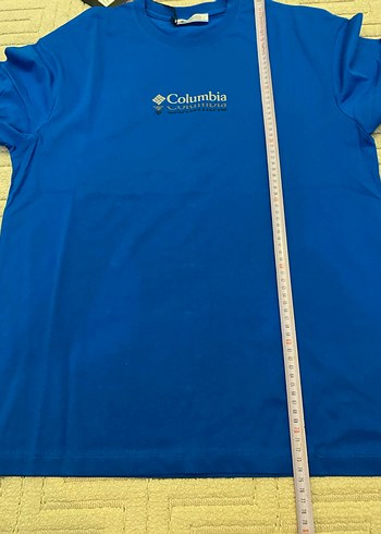 Columbia Mavi Baskılı Erkek Tişört - Görsel 8