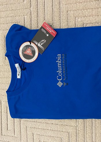 Columbia Mavi Baskılı Erkek Tişört - Görsel 3