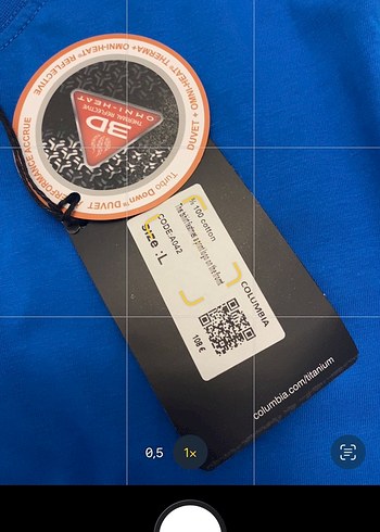 Columbia Mavi Baskılı Erkek Tişört - Görsel 5