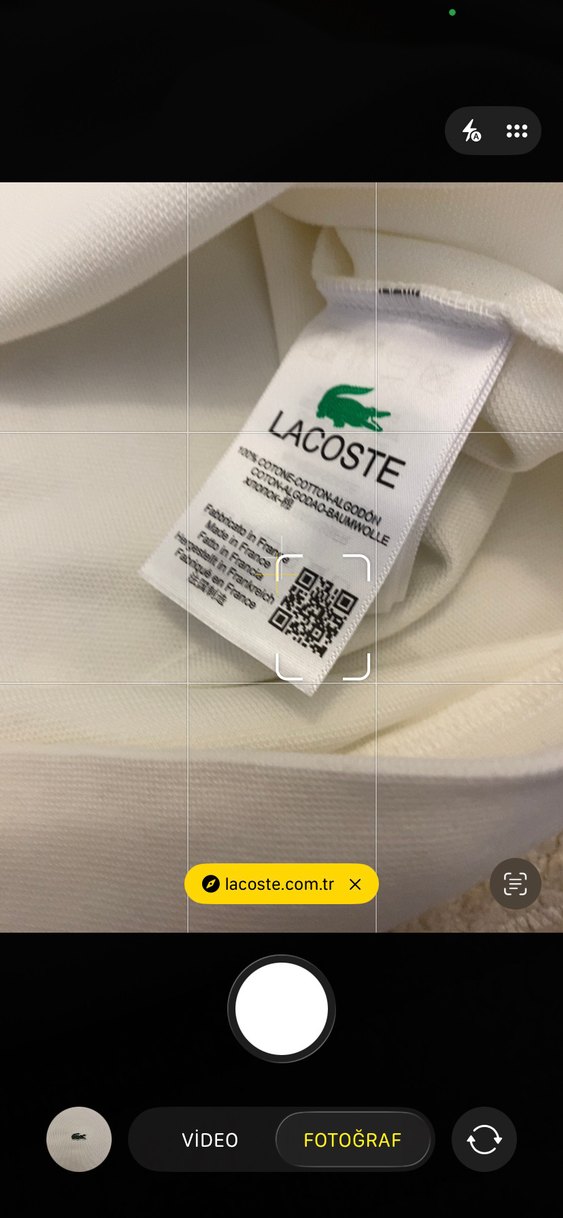 Lacoste Erkek Beyaz Pamuklu Sweatshirt - Görsel 4