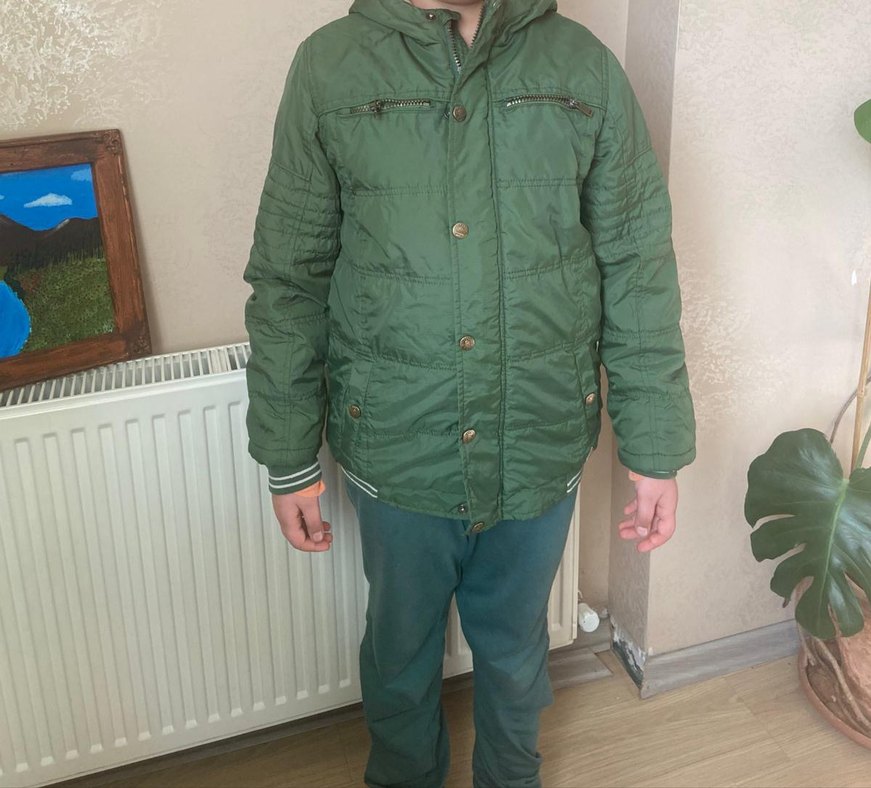 lc Waikiki çocuk yeşil mont - Görsel 5