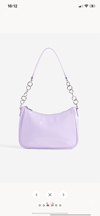 H&M H&m lila çanta