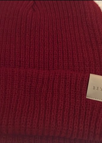 Beymen Bordo Örgü Bere ve Atkı Seti - Görsel 4