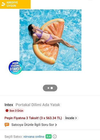 Diğer Renkli Turuncu Dilim Su Oyuncağı