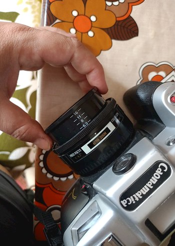 Siyah Beyaz Retro Film Kamera Seti - Görsel 8