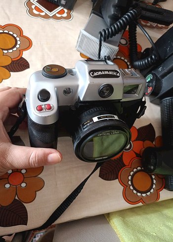 Siyah Beyaz Retro Film Kamera Seti - Görsel 2