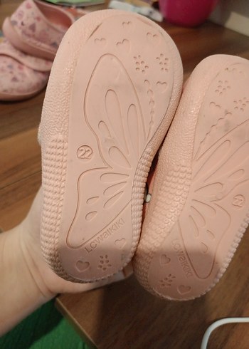 Kız Çocuk Pembe Unicorn Baskılı Ev Terliği - Görsel 2