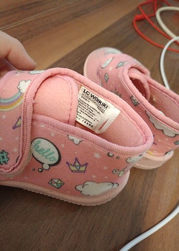 Kız Çocuk Pembe Unicorn Baskılı Ev Terliği - Görsel 4