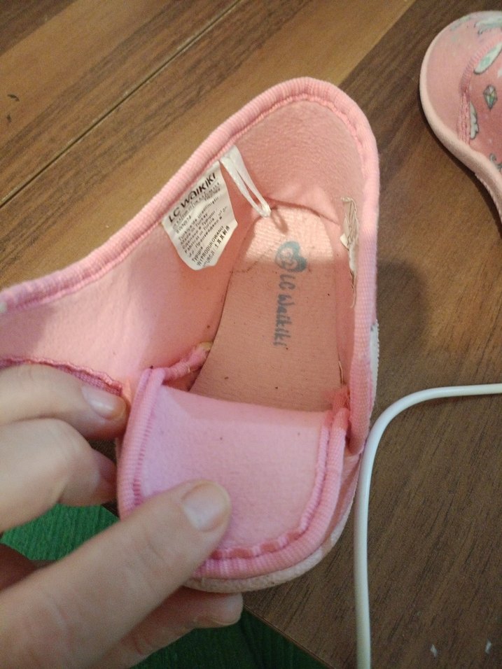 Kız Çocuk Pembe Unicorn Baskılı Ev Terliği - Görsel 5