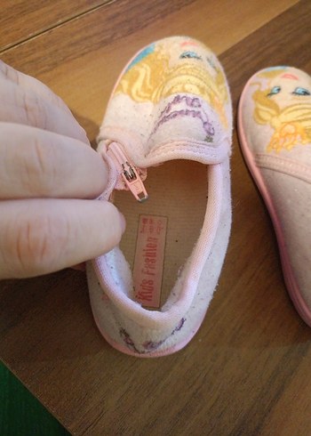 Kız Çocuk Pembe Baskılı Sıcak Ev Terliği - Görsel 3