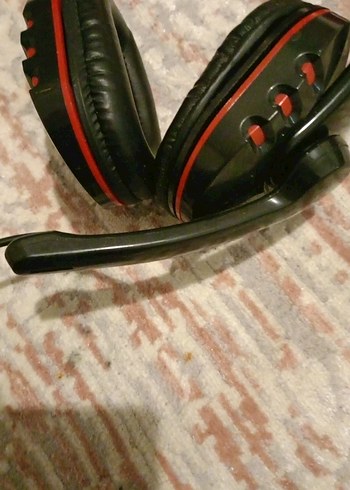 Renkli Kırmızı Mikrofonlu Kulaklık - Görsel 4