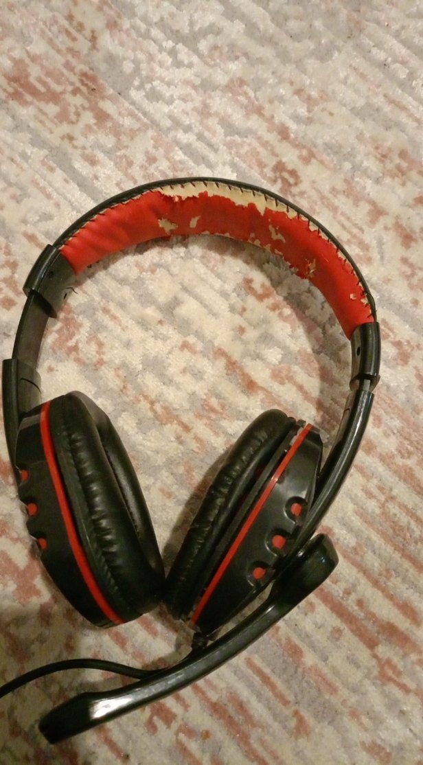 Renkli Kırmızı Mikrofonlu Kulaklık - Görsel 2