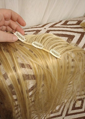 Bej Pilili Bohem Saç Aksesuarı - Görsel 6