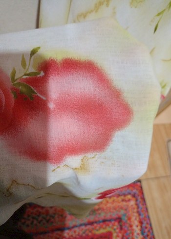 Pembe Çiçek Desenli Uzun Bohem etek - Görsel 5