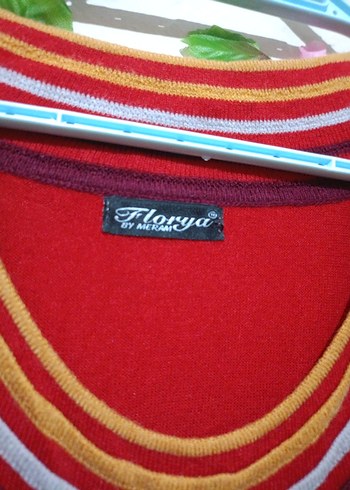 Renkli Desenli Bohem Örgü Kadın Kazak - Görsel 5